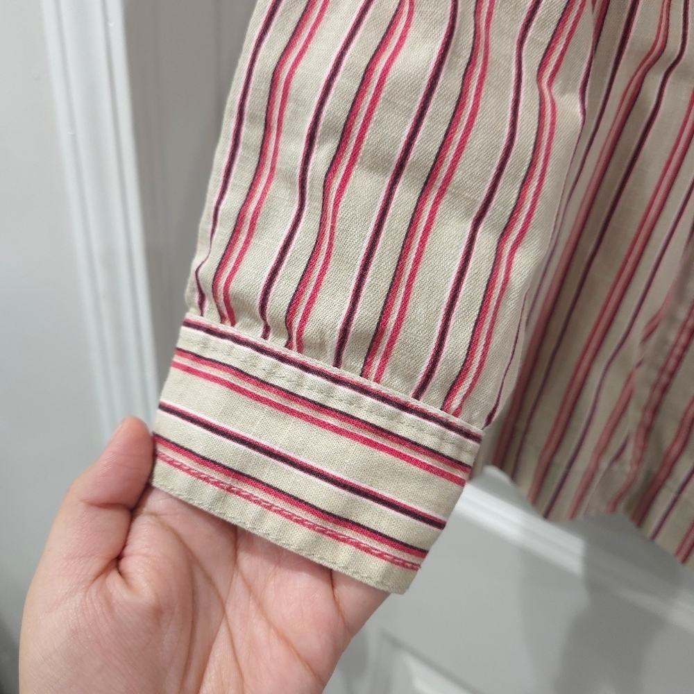 Striped Button-Up Shirt - Picture 7 of 14